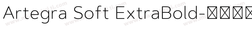 Artegra Soft ExtraBold字体转换